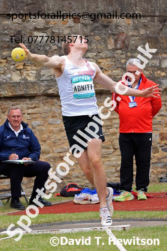 Decathlon Shot Putt, 2024 EAP International Combined events, Hewcham, Northumberland.  Photo: David T. Hewitson/Sports for All Pics